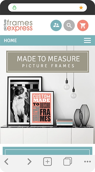 Picture<br />Frames Express Mobile Preview