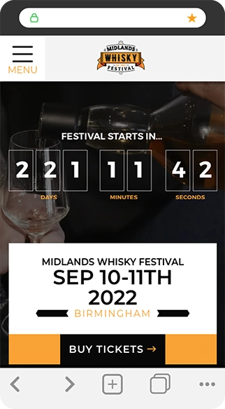 Whisky Festival Mobile Preview
